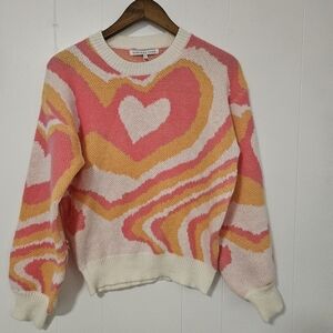 NWT Endless Rose Heart Sweatert